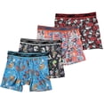 thumbnail image 1 of Ed Hardy Mens Underwear Boxer Briefs Comfortable, Breathable, Stylish Design 4 Pack, Colorful Prints, XX-Large, 1 of 1