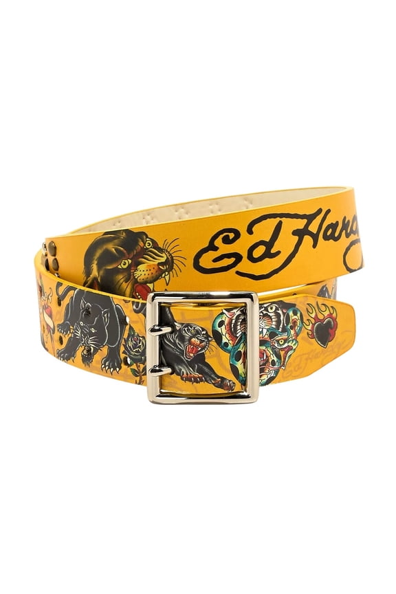 Panther Snake Belt - VB91619EHQA (Yellow, 40)