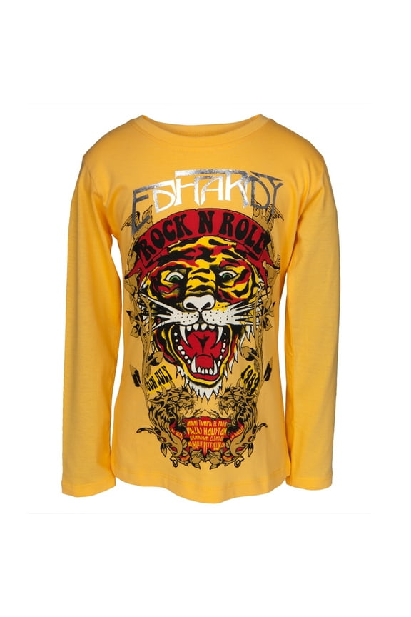 - Rock N Roll Tiger Girls Juvy Long Sleeve T-Shirt - Juvy 4/5