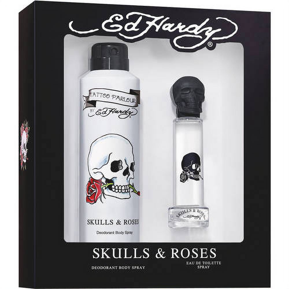 Ed Hardy Skulls & Roses for Men Fragrance Gift Set, 2 pc
