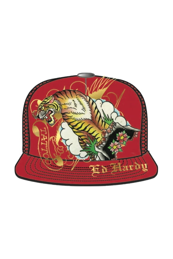 Tiger Mountain Trucker Rhinestone Hat One Size Red - EHH0001-46RS