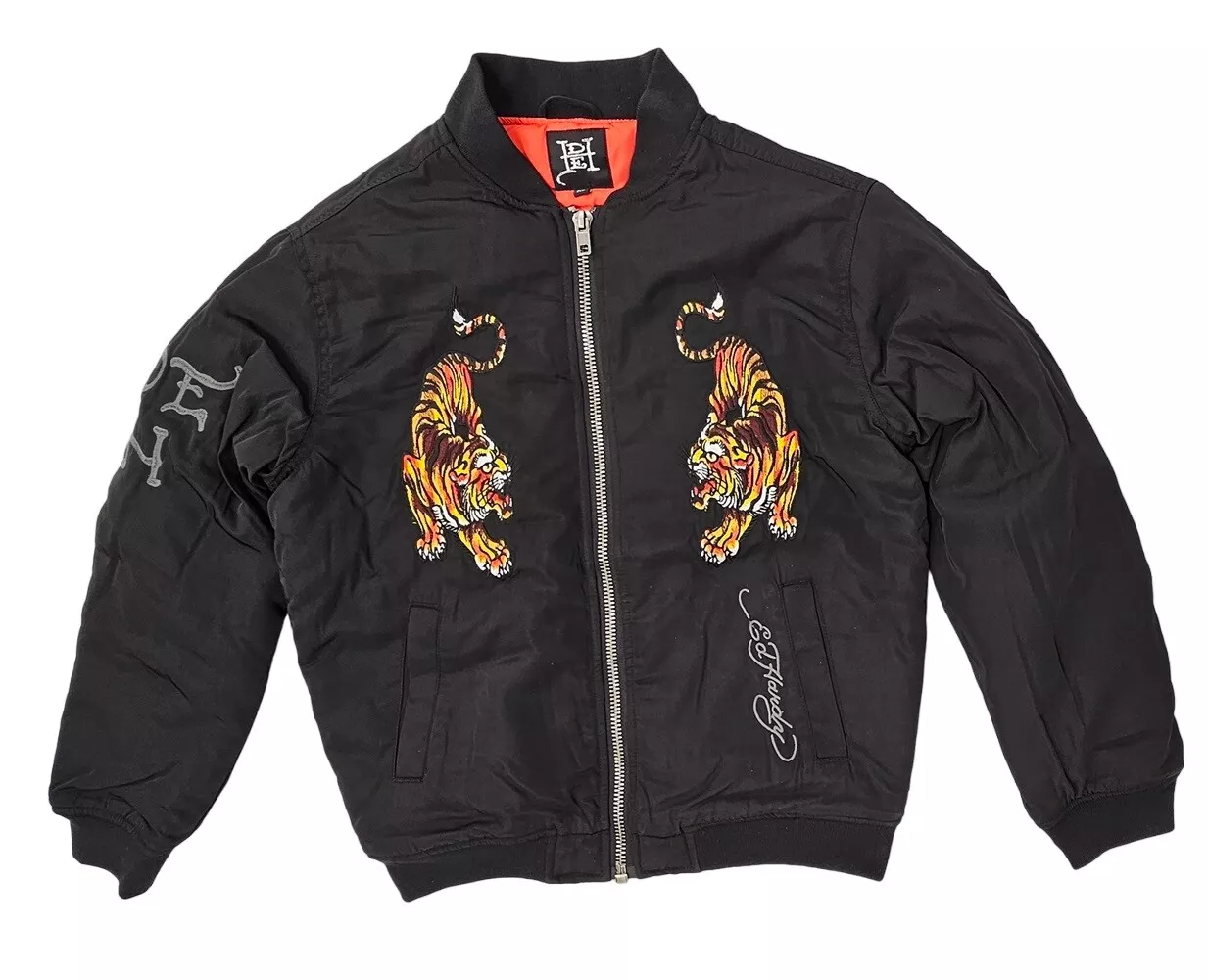 Ed Hardy Tigers Bomber Jacket - EHMO1202-3 (Black, L