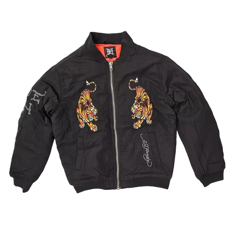 AA HARDWEAR HARDY JACKET ネイビー HARDY AMIES Wool Embroidered Blouson Jacket, Good Condition