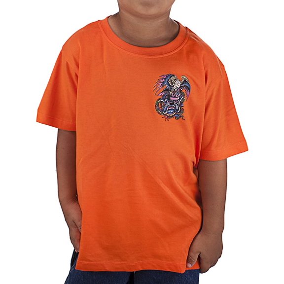 Ed Hardy Toddlers Bulldog Basic Tshirt - Orange - 4/5