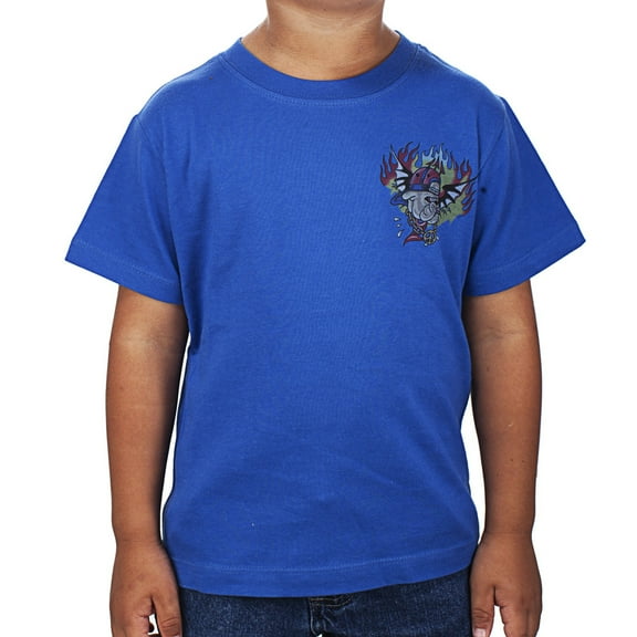 Ed Hardy Toddlers Bulldog Basic Tshirt - Turquoise - 3/4