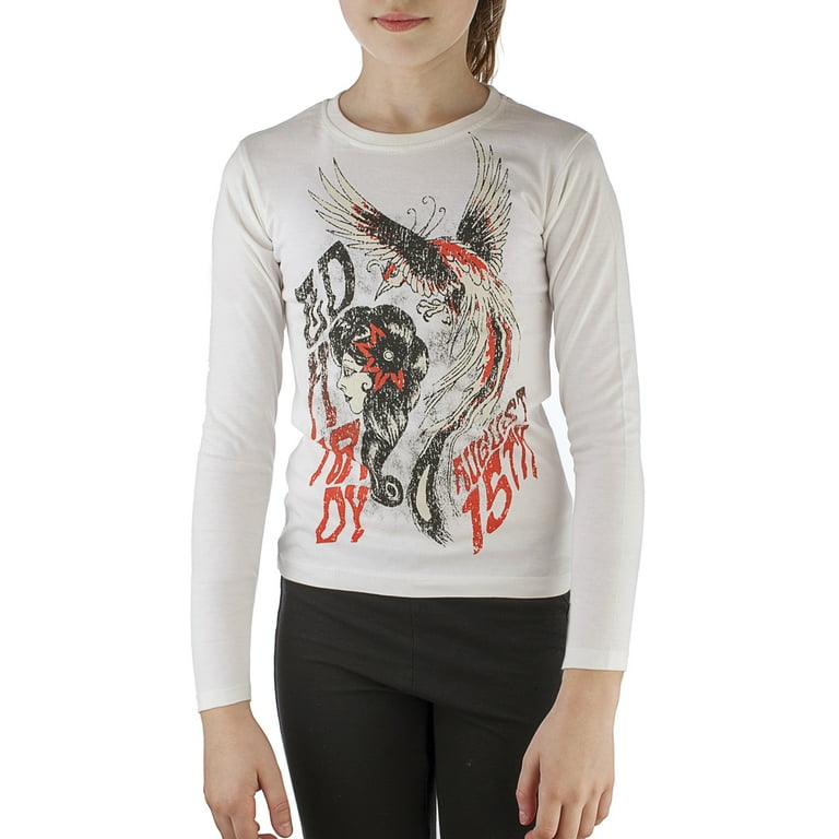 Ed Hardy Toddlers T Shirt Toddler Girl s Size 6X Beige