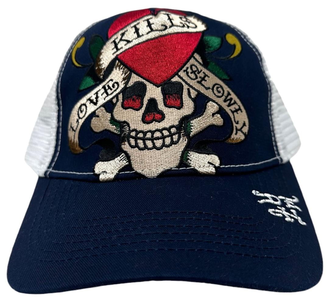 Ed Hardy★Love-slowly Offwhite Trucker キャップ Love-slowly Offwhite Trucker - Ed Hardy | Hatstore.com