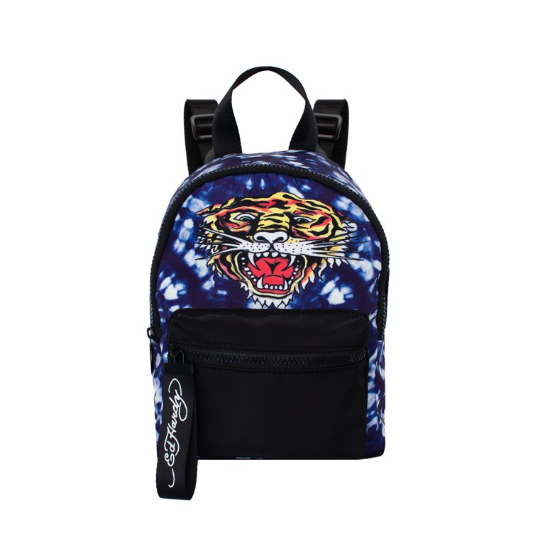 エドハーディーバック Ed Hardy Unisex Adult Blue Tiger on Tye Dye Nylon Everyday