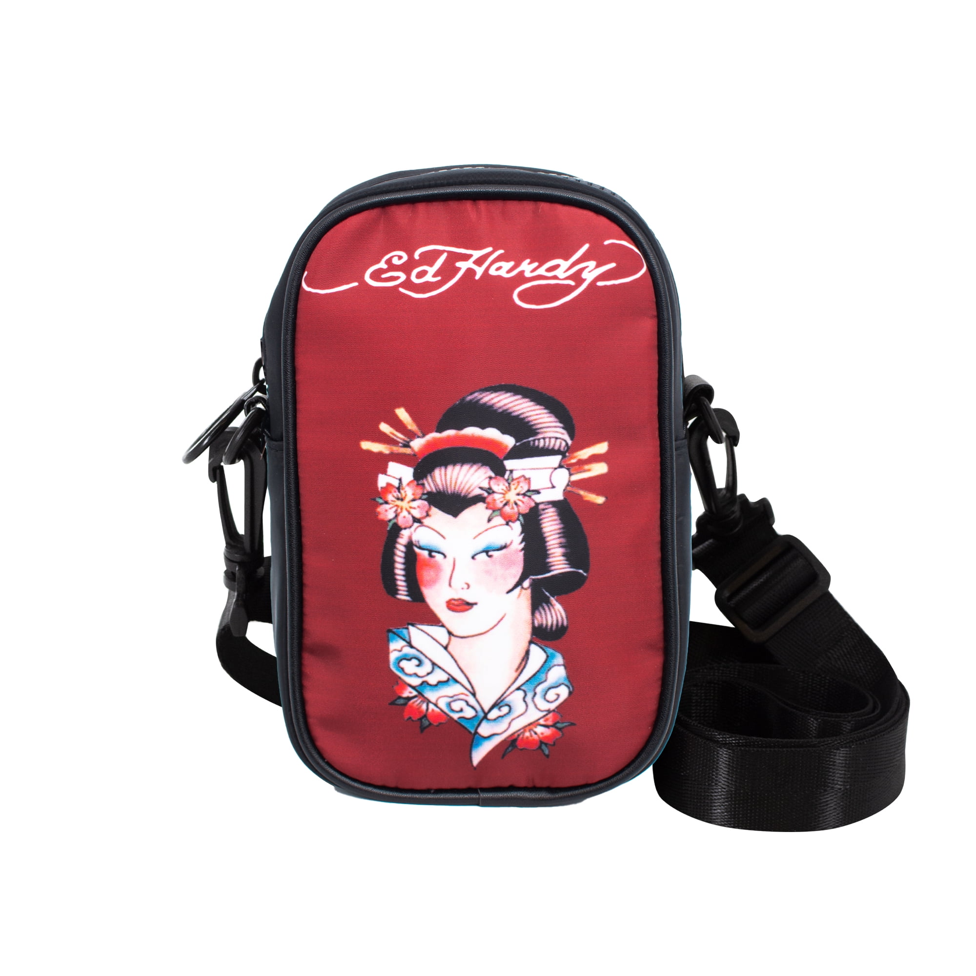 Ed hardy studded red dragon luggage tote carry on large shoulder bag  crossbody | Large shoulder bags, Bags, Shoulder bag