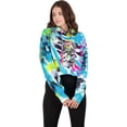 thumbnail image 1 of Ed Hardy Women's French Terry Tie Dye Printed Cropped Hoodie, 1 of 5