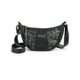 thumbnail image 1 of Ed Hardy Women's Marci Crescent Hobo Crossbody Bag, Black, 1 of 4