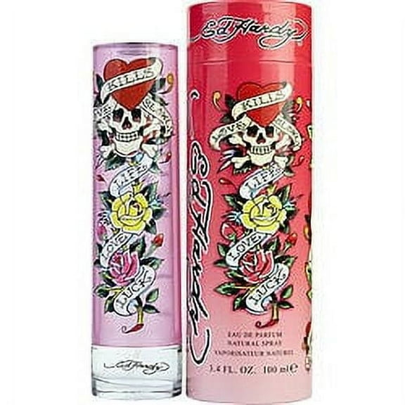 Ed Hardy Women's Perfume Fragrance by Christian Audigier, Eau De Parfum, 3.4 Fl Oz