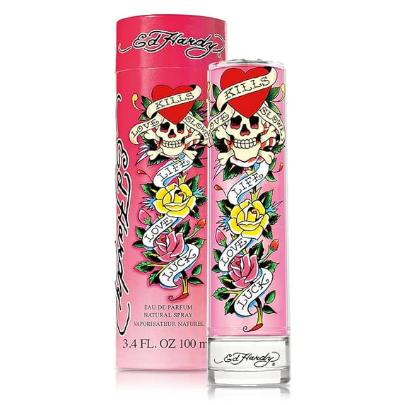 Ed Hardy Women's Perfume Fragrance by Christian Audigier, Eau De Parfum, 3.4 Fl Oz