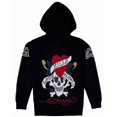 thumbnail image 1 of Ed Hardy by Christian Audigier Love Kills Slowly Full Zip Hoodie Sweater (Medium, Black), 1 of 4