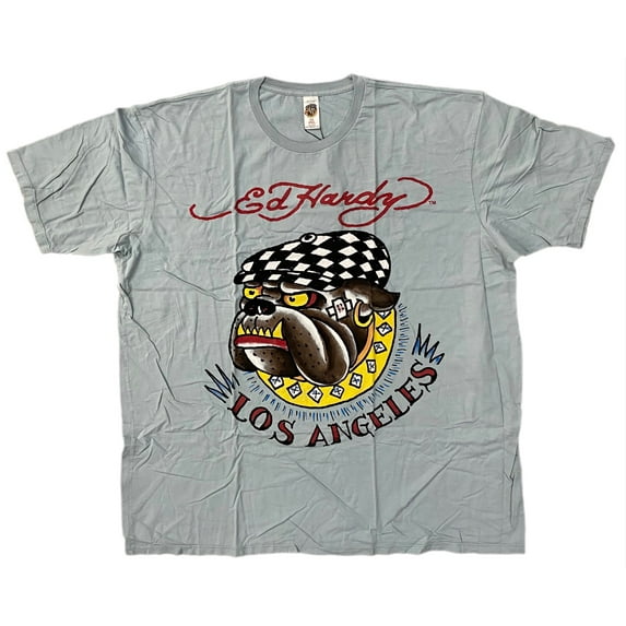 Ed Hardy Crew Neck Christian Audigier Graphic Print T-Shirt (Men's)