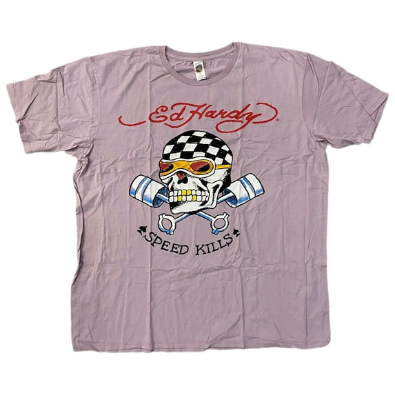 Ed Hardy Christian Audigier Crew Neck Graphic Print T-Shirt (Men's)