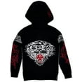 thumbnail image 1 of Ed Hardy by Christian Audigier Tiger Wool Blend Full Zip Hoodie Sweater (X-Large, Black), 1 of 2