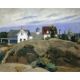 thumbnail image 1 of Ed Hopper- Rocks And Houses - CANVAS OR PRINT WALL ART, 1 of 4