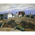 thumbnail image 1 of Ed Hopper- Rocks And Houses - CANVAS OR PRINT WALL ART, 1 of 1
