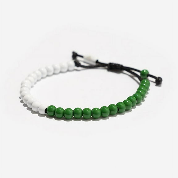 Ed Jacobs x NBA Boston Celtics Stainless Steel Bead Adjustable Bracelet