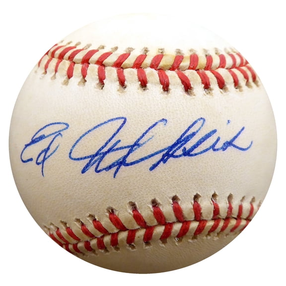 Ed Miksis Autographed Official NL Baseball Brooklyn Dodgers Beckett BAS #F27065