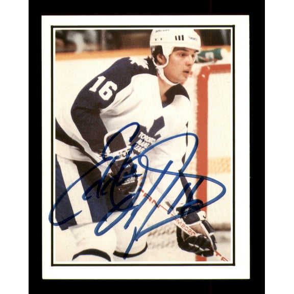 Ed Olczyk Autographed 1987-88 Kellogg Card #16 Toronto Maple Leafs SKU #251105