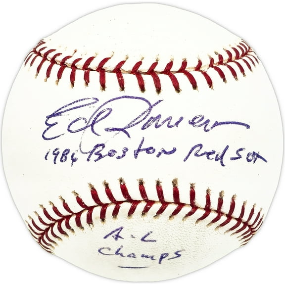 Ed Romero Autographed Official MLB Baseball Boston Red Sox "1986 AL Champs" Beckett BAS QR #BM17822