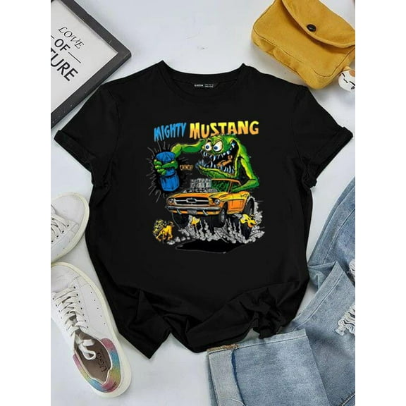 Ed Roth Rat Fink Mighty Mustang Hot Rod Kustom Kulture Car Art Unisex tee V50552, for men & women, up to size 5XL