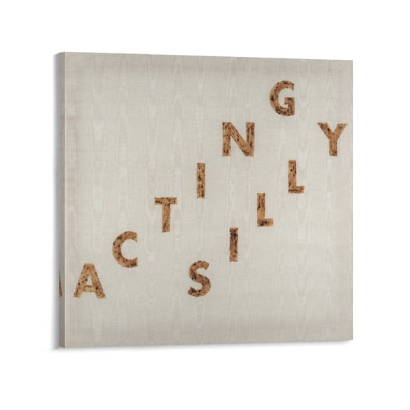 Ed Ruscha Acting Silly Canvas Printing Famous Paintings, Wall Art Posters, Decorative Hanging Pictures Artworks Canvas Poster Room Aesthetic Wall Art Prints Home Modern Decor Gifts 28x28inch(70x70cm)
