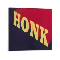 Ed Ruscha HONK Canvas Printing Famous Paintings, Wall Art Posters, Decorative Hanging Pictures Canvas Poster Wall Art Picture Prints Hanging Photo Gift Decor Home Posters Artworks 28x28inch(70x70cm)
