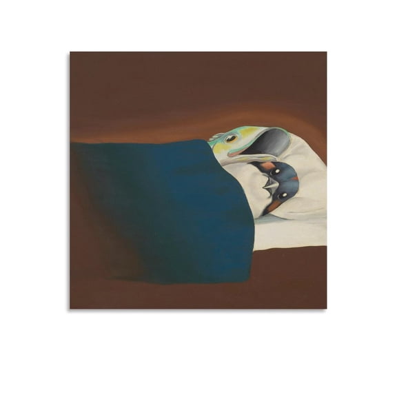 Ed Ruscha No Sleep Canvas Printing Famous Paintings, Wall Art Posters, Decorative Hanging Pictures Artworks Canvas Poster Room Aesthetic Wall Art Prints Home Modern Decor Gifts 20x20inch(50x50cm)