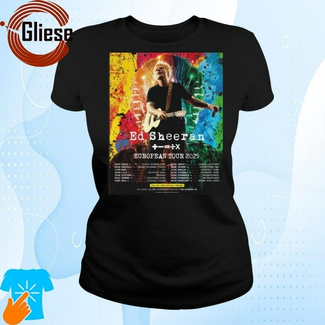 Ed Sheeran Europe Tour 2025 Shirt