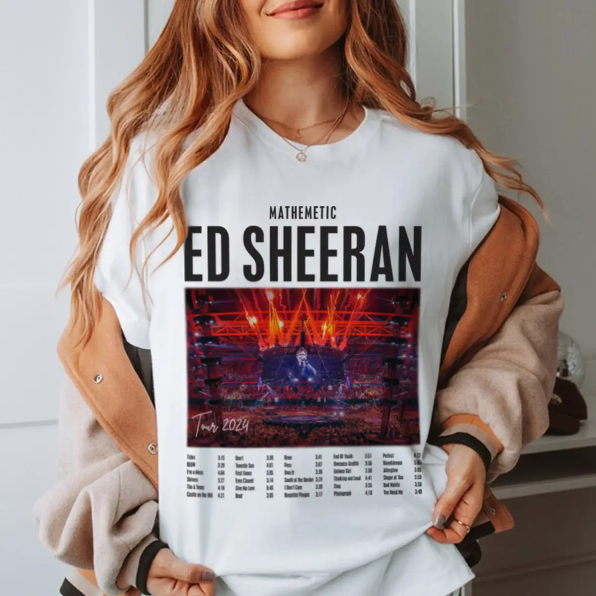 Ed Sheeran Mathematics Tour 2024 T Shirt, Ed Sheeran T Shirt, Ed Sheeran Merch, Unisex Tshirt
