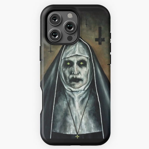 Ed Warren The Nun Valak Conjuring Horror Movie Scary A129 Protective Case for iPhone 17 16 15 14 13 12 11 Pro Max