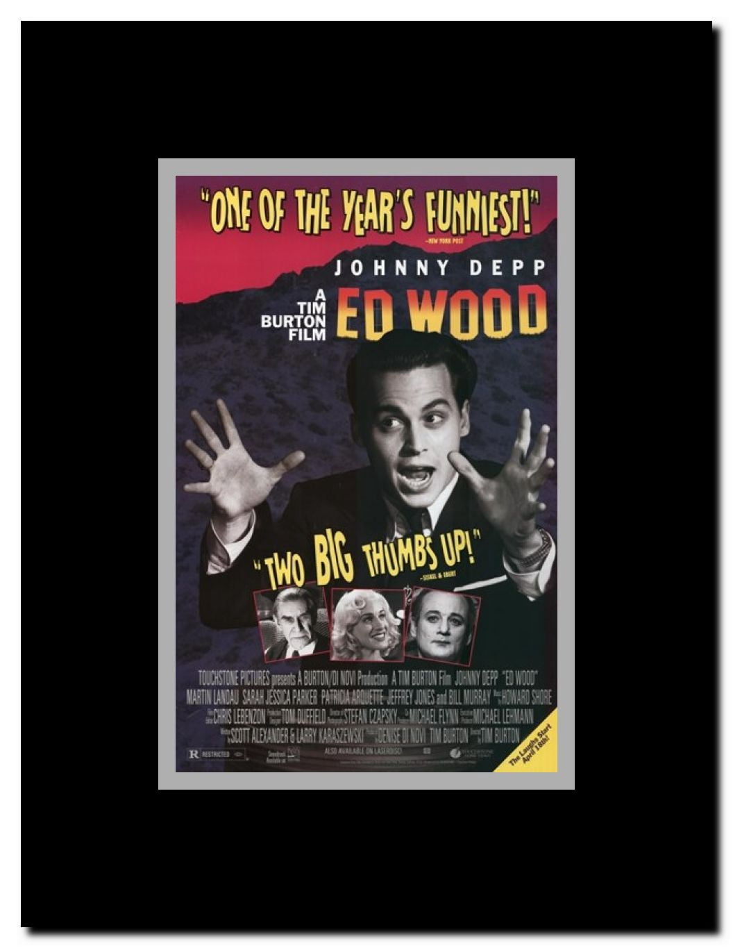 Ed Wood Framed Movie Poster