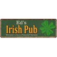 thumbnail image 1 of Ed's Irish Pub Metal Sign Bar Man Cave 6x18 106180010003, 1 of 1