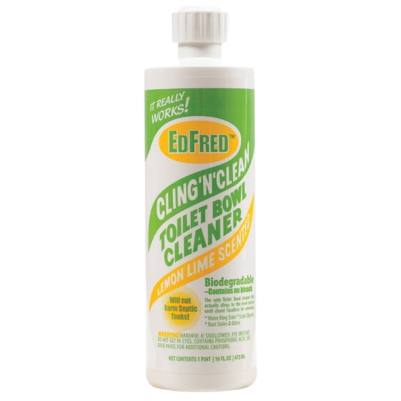 EdFred Cling 'N' Clean Lemon Lime Scent Toilet Bowl Cleaner 16 oz Liquid