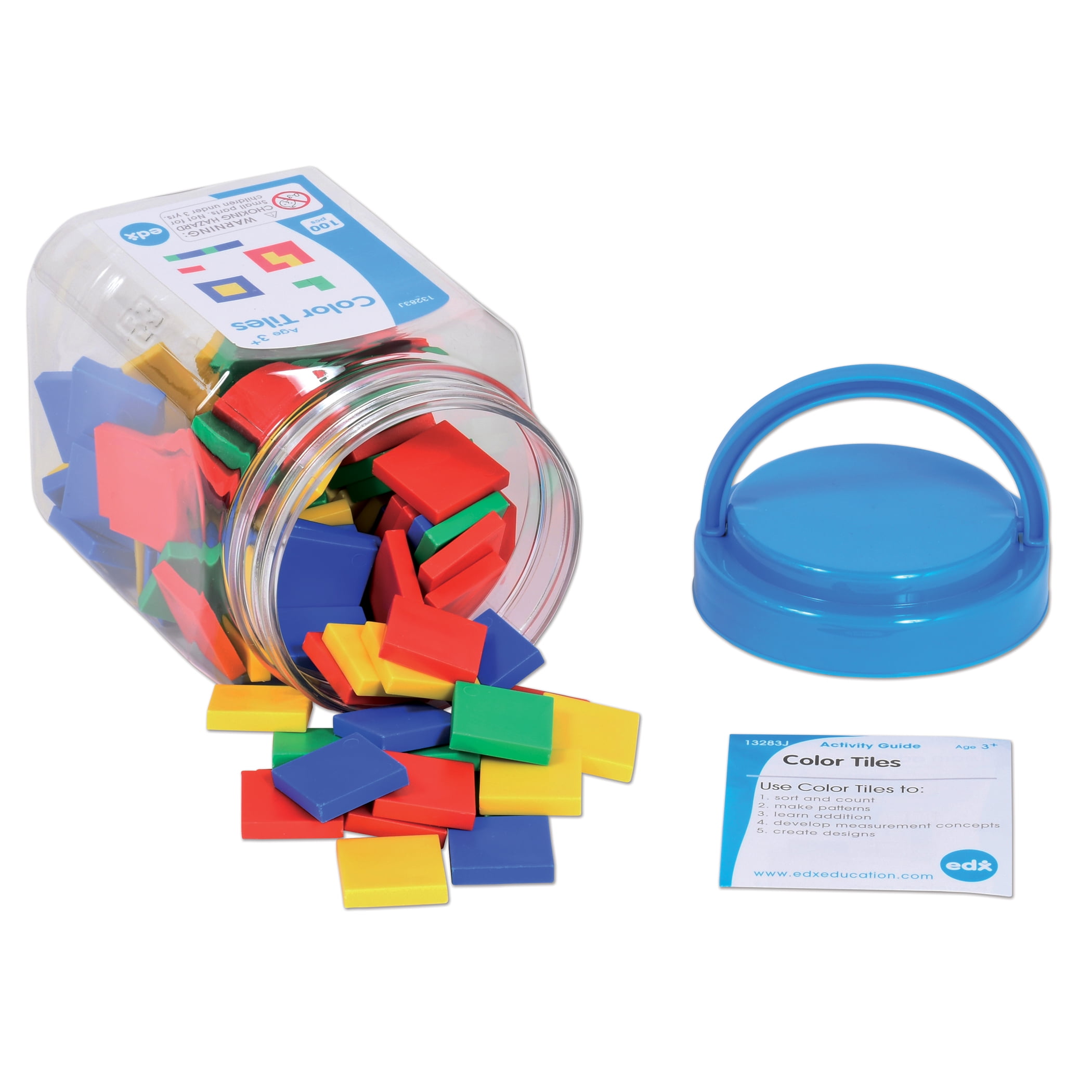  hand2mind Foam Square Color Tiles, Color Sorting, Math