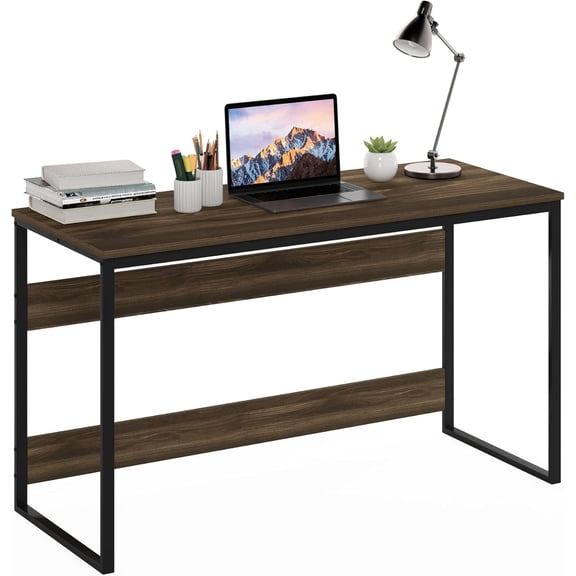 Edcc Moretti Modern Lifestyle Enhanced Study Desk 52 Inch, 52-Inch, Columbia Walnut