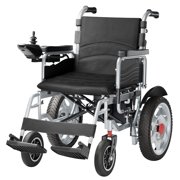 Edcsi Durable Electric Wheelchairs for Adults, Travel Friendly Foldable Power Wheelchair, All Terrain Intelligent, 15 Miles Range, Black