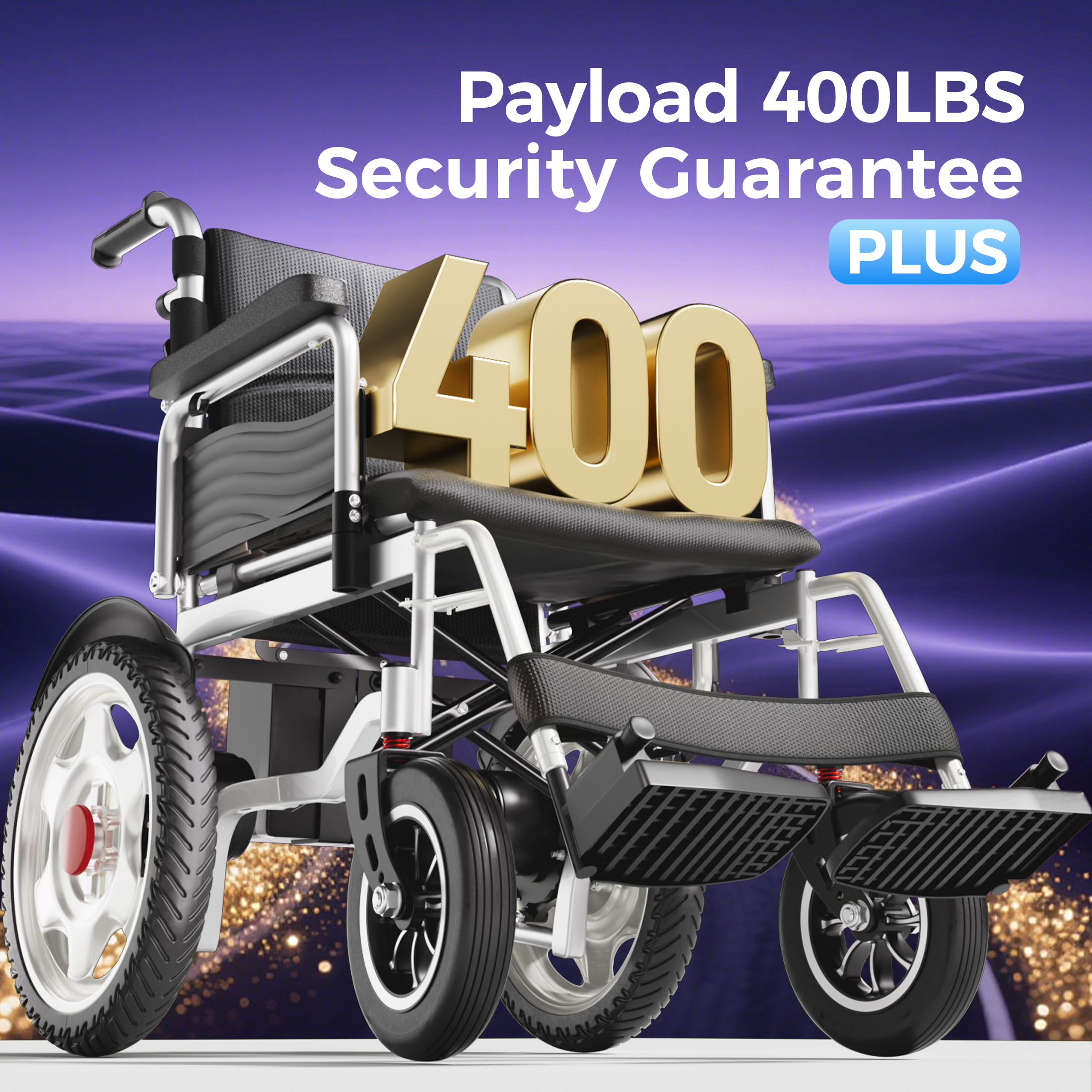 Edcsi  Foldable Electric Wheelchair by HomyKing  Travel-Friendly Portable Mobility Scooter for Adults & Seniors, Lightweight Compact Motorized Wheelchair with Easy Fold