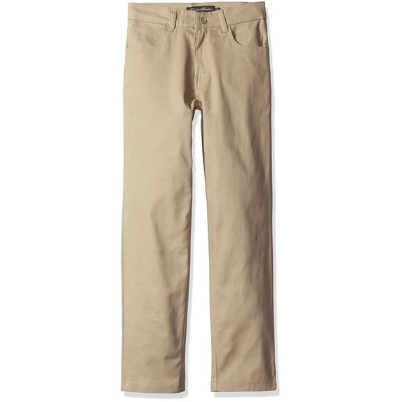 Eddie Bauer Boys 4-7 School Uniform Stretch Twill 5 Pocket Straight Leg Pants