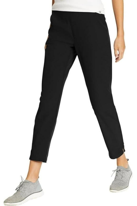 Capri Pants for Women with Side Zipprer Cargo Pocket - Women's Hiking Pants with Belt Loop - Ripstop Capri Blue, 4