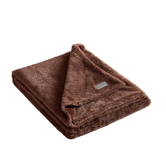 Eddie Bauer Corduroy Stripe Throw Blanket Color: Brown Size: N/A