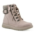thumbnail image 1 of Cliffs by White Mountain Hearty Women's Combat Boots Color: Pale Pink Fabric Size: 9.5, 1 of 4