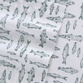 thumbnail image 1 of Eddie Bauer Cotton Sheet Set Color: Green Fish Size: TWIN, 1 of 4