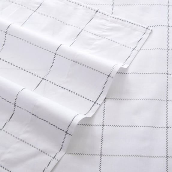 Eddie Bauer Cotton Sheet Set Color: Northern Plaid Size: QUEEN