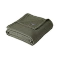 thumbnail image 1 of Eddie Bauer EB Solid Waffle Blanket Color: Green Size: TWIN, 1 of 4
