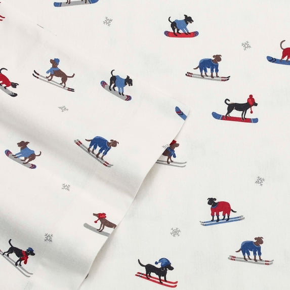 Eddie Bauer Flannel Sheet Set Color: Ski Patrol Size: QUEEN SET