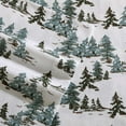 thumbnail image 1 of Eddie Bauer Flannel Sheet Set Color: Snowy Pine Trees Green Size: TWIN, 1 of 4